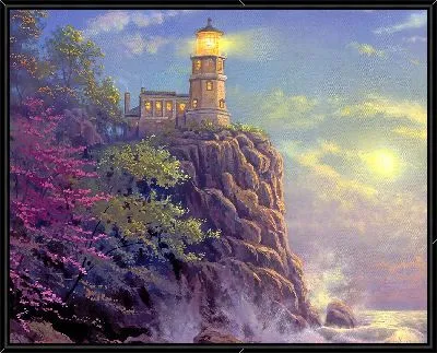 Картина Маяк на скале