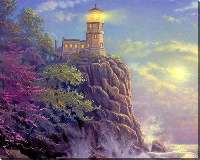 Картина Маяк на скале