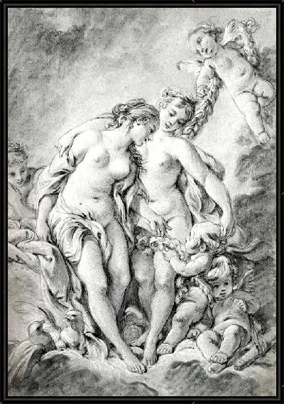 Картина Нимфы и Амуры