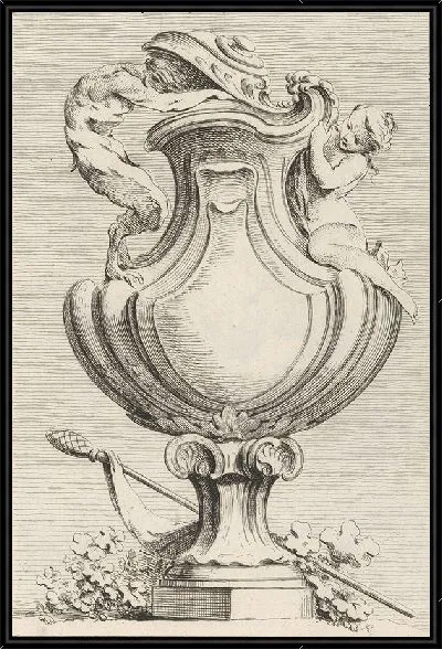 Картина Эскиз вазы с фавном и нимфой