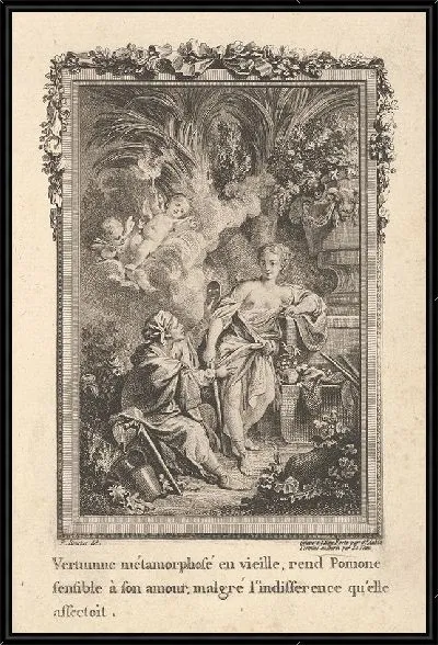 Картина Виньетка «Юпитер уносит Европу», из «Метаморфоз Овидия»