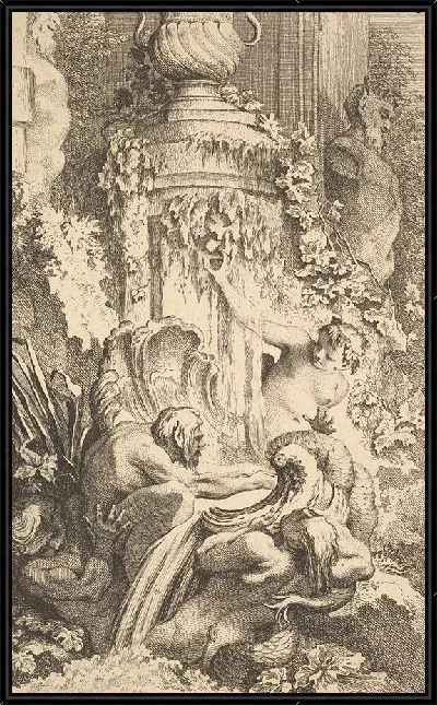 Картина Наяды, Тритоны и купальни Приапа