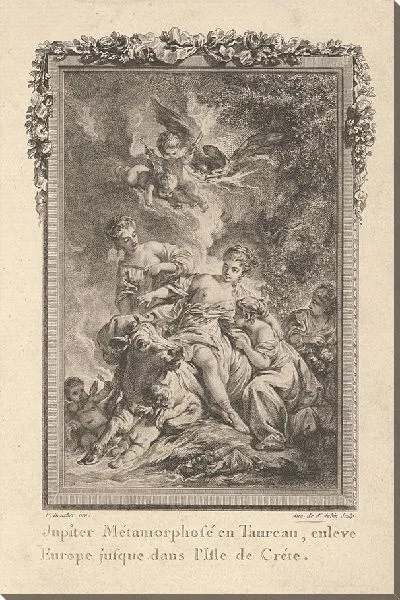 Картина Виньетка «Юпитер уносит Европу»