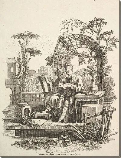 Картина Мужчина и женщина читают