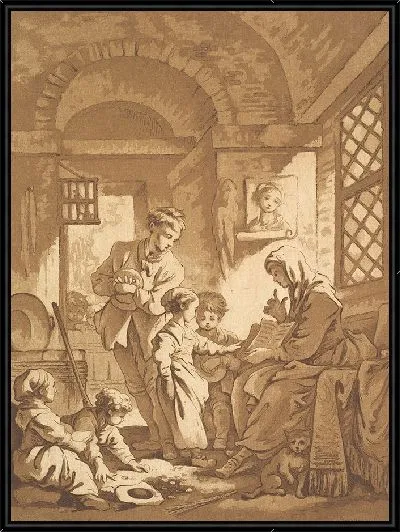 Картина Две женщины с детьми