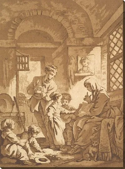 Картина Две женщины с детьми