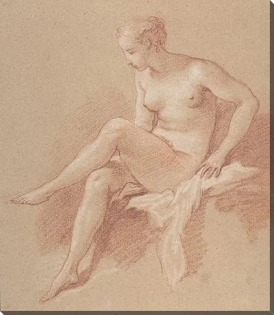 Картина Сидящая обнаженная женщина