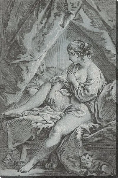 Картина Женская фигура на кровати