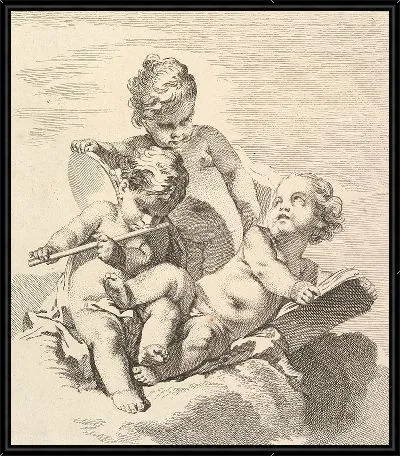 Картина Три любви с музыкальными инструментами