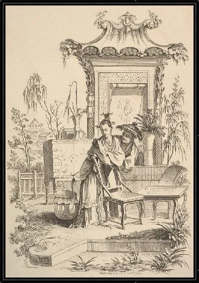 Картина Китайский мужчина и женщина