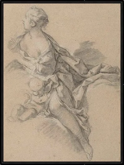 Картина Рисунок этюда женщины (Клити)