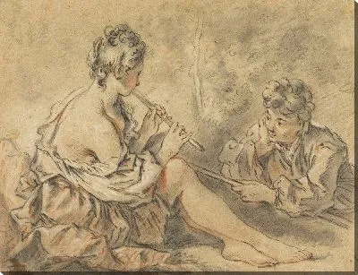 Картина Пастушка трубит к пастуху