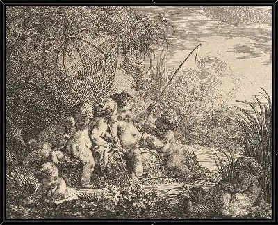 Картина Детская рыбалка