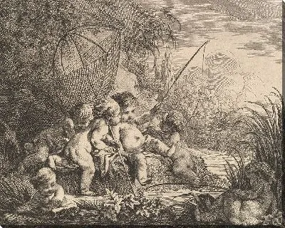 Картина Детская рыбалка