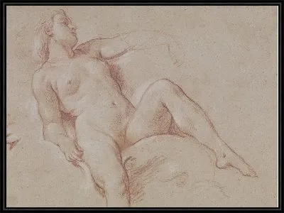 Картина Обнаженная женщина на дельфине