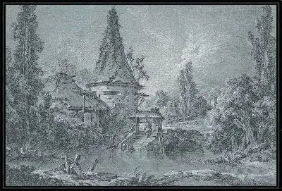 Картина Пейзаж с башней недалеко от Бове.