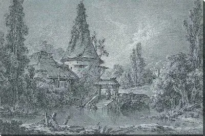 Картина Пейзаж с башней недалеко от Бове.