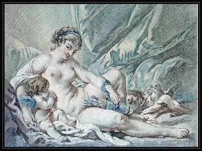 Картина Любовь просит Венеру вернуть ему его оружие