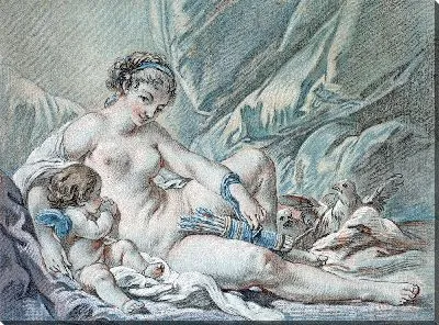 Картина Любовь просит Венеру вернуть ему его оружие