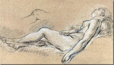 Картина Лежачая обнаженная