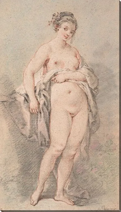 Картина Стоящая обнаженная девушка