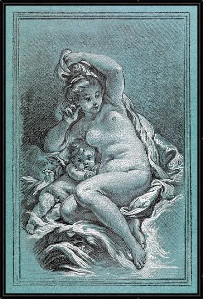 Картина Венера и Амур – Венера веселится с любовью