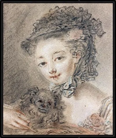 Картина Исследование головы девушки