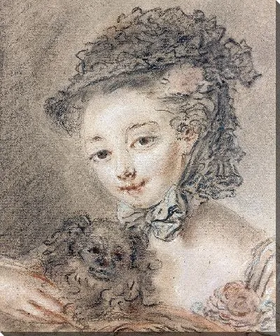 Картина Исследование головы девушки