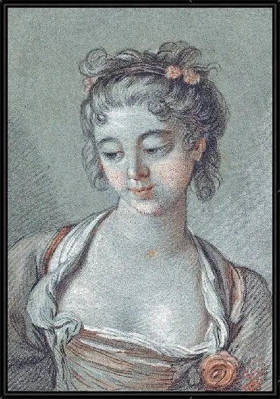 Картина Бюст молодой женщины, смотрящей вниз