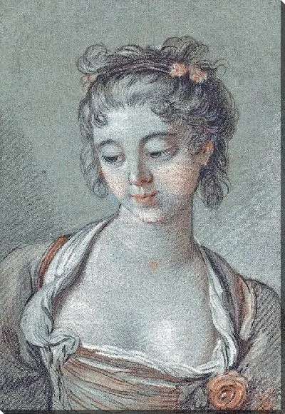 Картина Бюст молодой женщины, смотрящей вниз