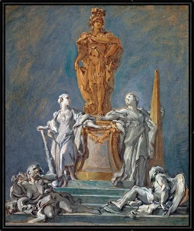 Картина Этюд памятника княжескому деятелю