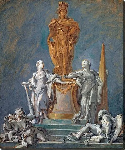 Картина Этюд памятника княжескому деятелю