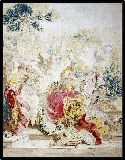 Картина Туалет Психеи из серии гобеленов «История Психеи»