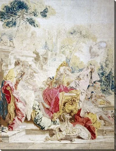 Картина Туалет Психеи из серии гобеленов «История Психеи»