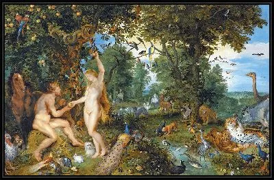 Картина Эдемский сад после грехопадения человека