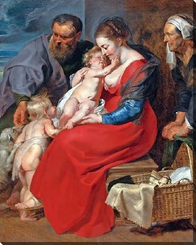 Картина Святое Семейство со святыми Елизаветой и Иоанном Крестителем