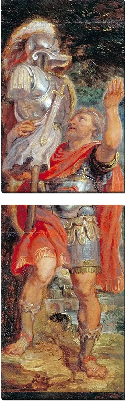 Картина Ромул устанавливает трофей