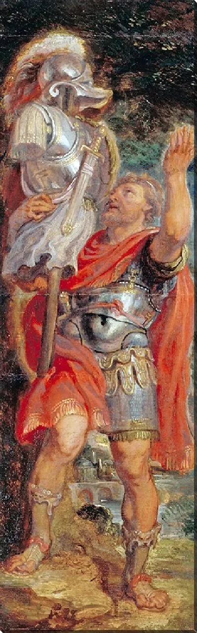 Картина Ромул устанавливает трофей