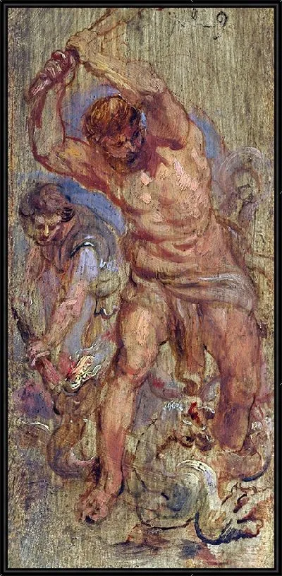 Картина Геракл убивает гидру