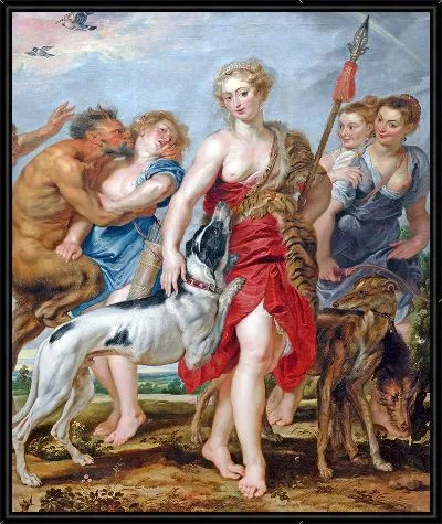 Картина Диана и ее нимфы отправляются на охоту