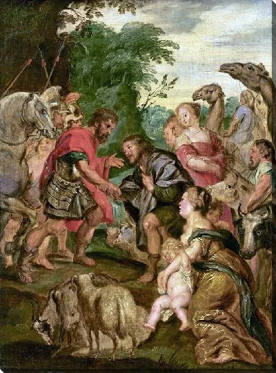 Картина Примирение Иакова и Исава