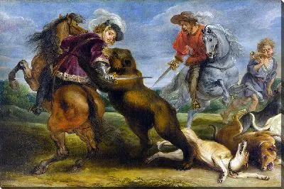 Картина Медвежья охота