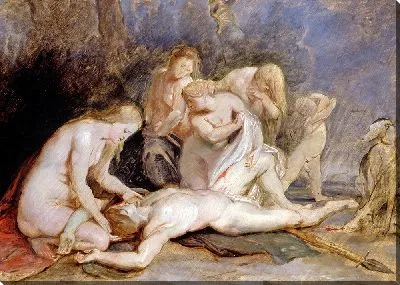 Картина Венера оплакивает Адониса