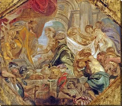 Картина Соломон принимает царицу Савскую