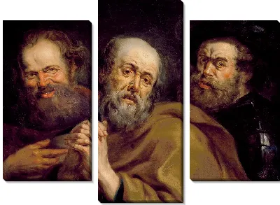 Картина Демокрит, Гераклит и Тимон