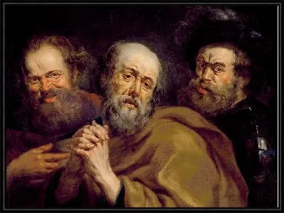 Картина Демокрит, Гераклит и Тимон