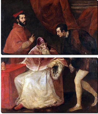 Портрет Папы Павла III с внуками