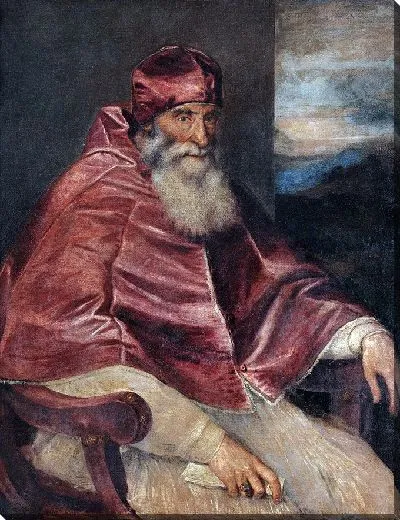 Картина Портрет Папы Павла III с «Камауро»