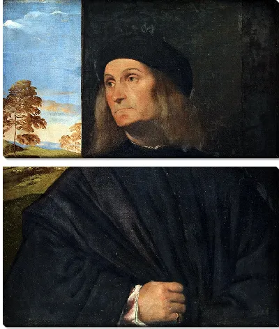 Картина Портрет венецианского художника Джованни Беллини.