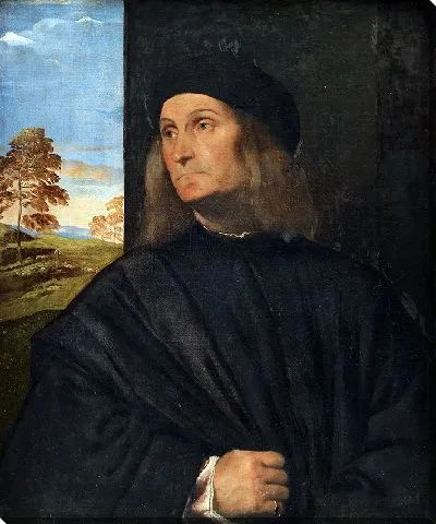 Портрет венецианского художника Джованни Беллини.